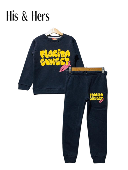 Florida Sunset Smog Grey tracksuits Boys