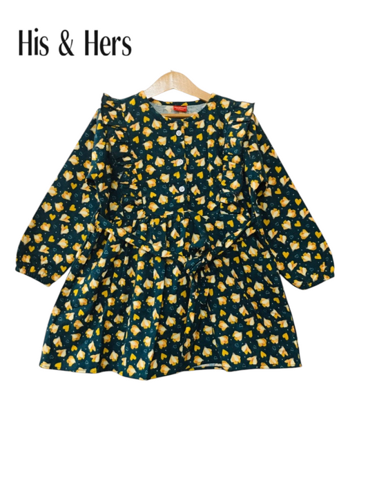 Yellow hearts Girls Top L13