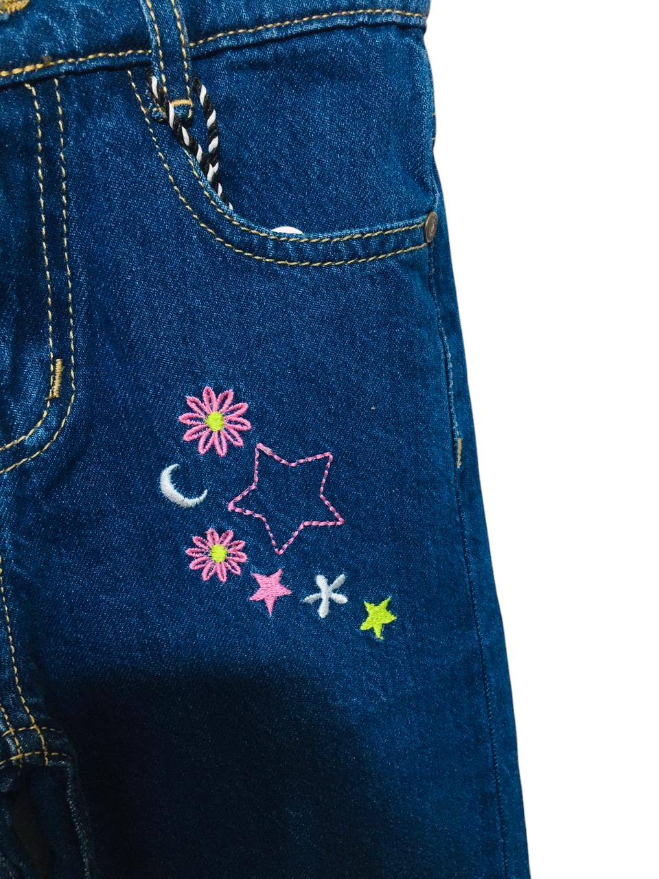 HOPE Embroidered Mid Blue  Flapper Jeans Girls 118