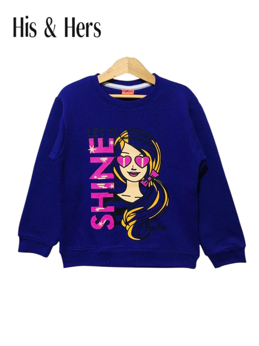 SHINE purple Sweatshirt Girls 002