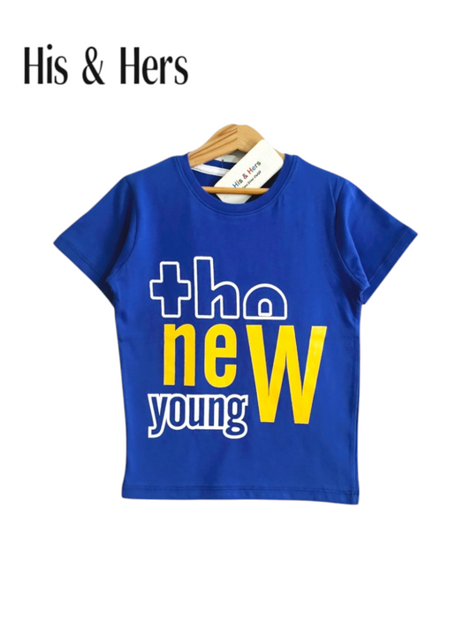 The New Young Kid's Blue T-Shirt Boys 108