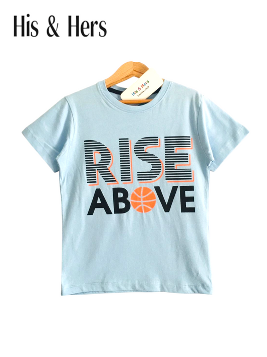 RISE Kid's Light Blue T-Shirt Boys 120