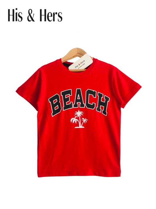 BEACH Kid's Red T-Shirt Boys 105
