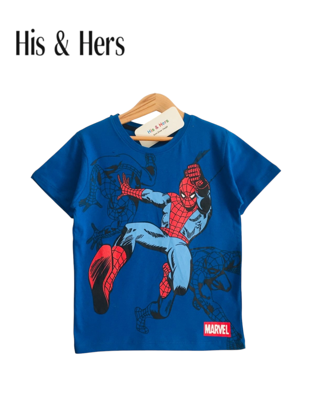 Spiderman Kid's Blue T-Shirt Boys 105