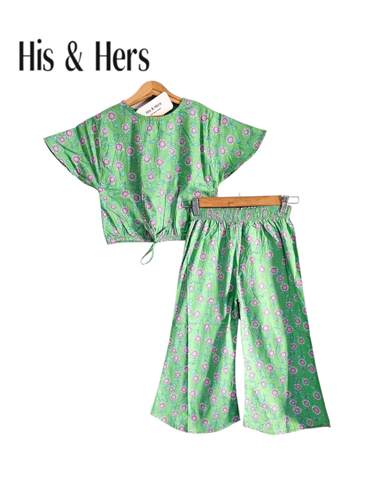 Sun flower green skate fish for girls [1-4 Year] 110