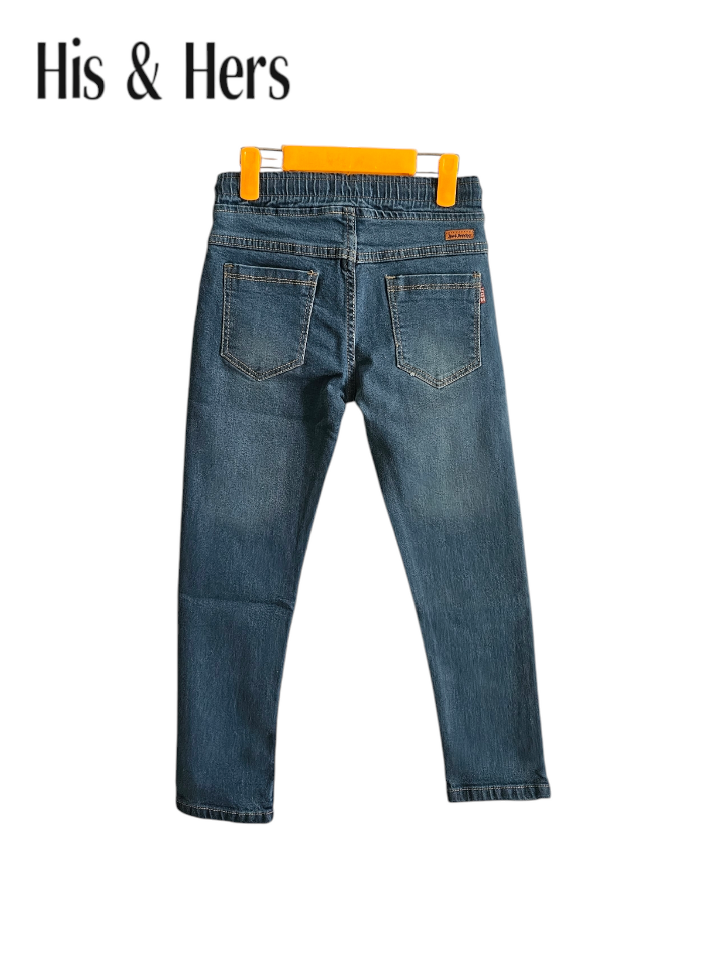 Kid's Elastic Waist Light Blue Jeans Boys