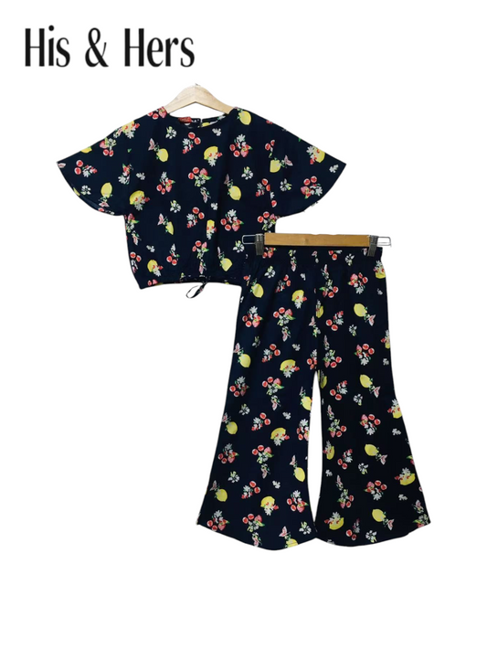 Lemon &Cherry Black Skate Fish Girls L11