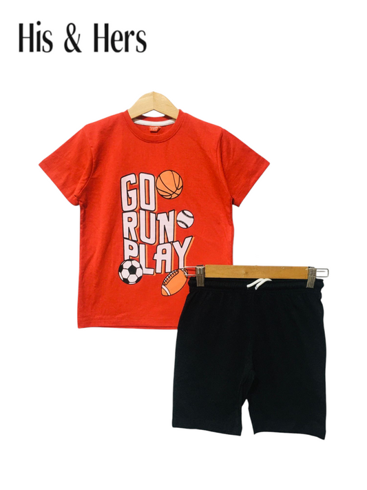 Go Run Play Red Nicker Suit Boys 450