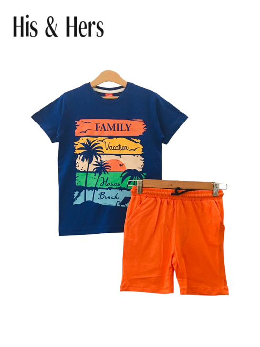 Family Vacation C Blue Nicker Suit Boy  217