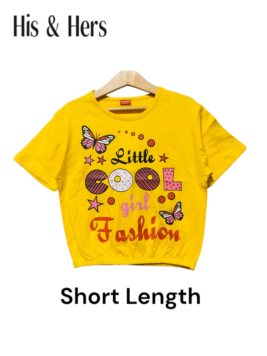 Little Fashion Mustard T-Shirt Girls 103