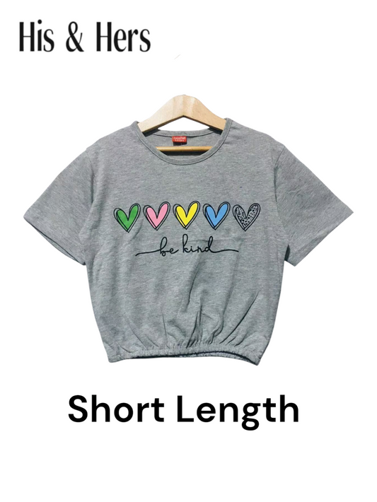 Be Kind Gray T-Shirt Girls 243