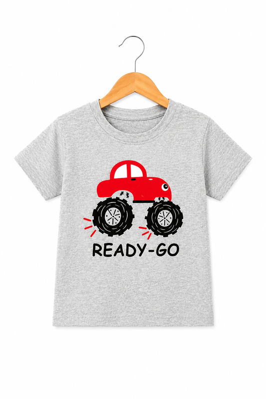 [Ready Go] Printed Grey Boys T-Shirt 704