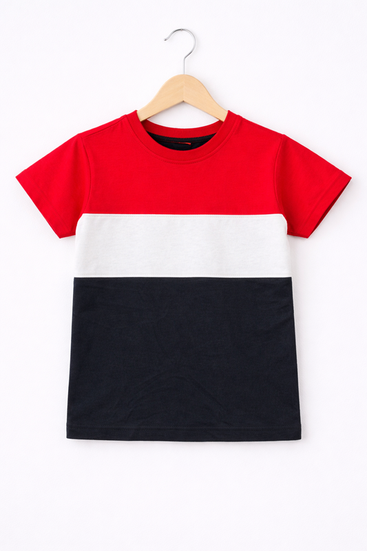 Red & White Boys T-Shirt 302