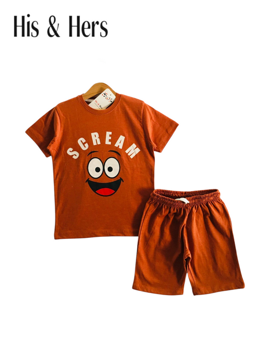 SCREAM  Burnt Orange Nicker Suit Boys 213