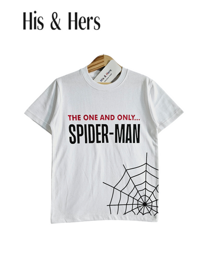 Spiderman Kid's White T-Shirt Boys 102