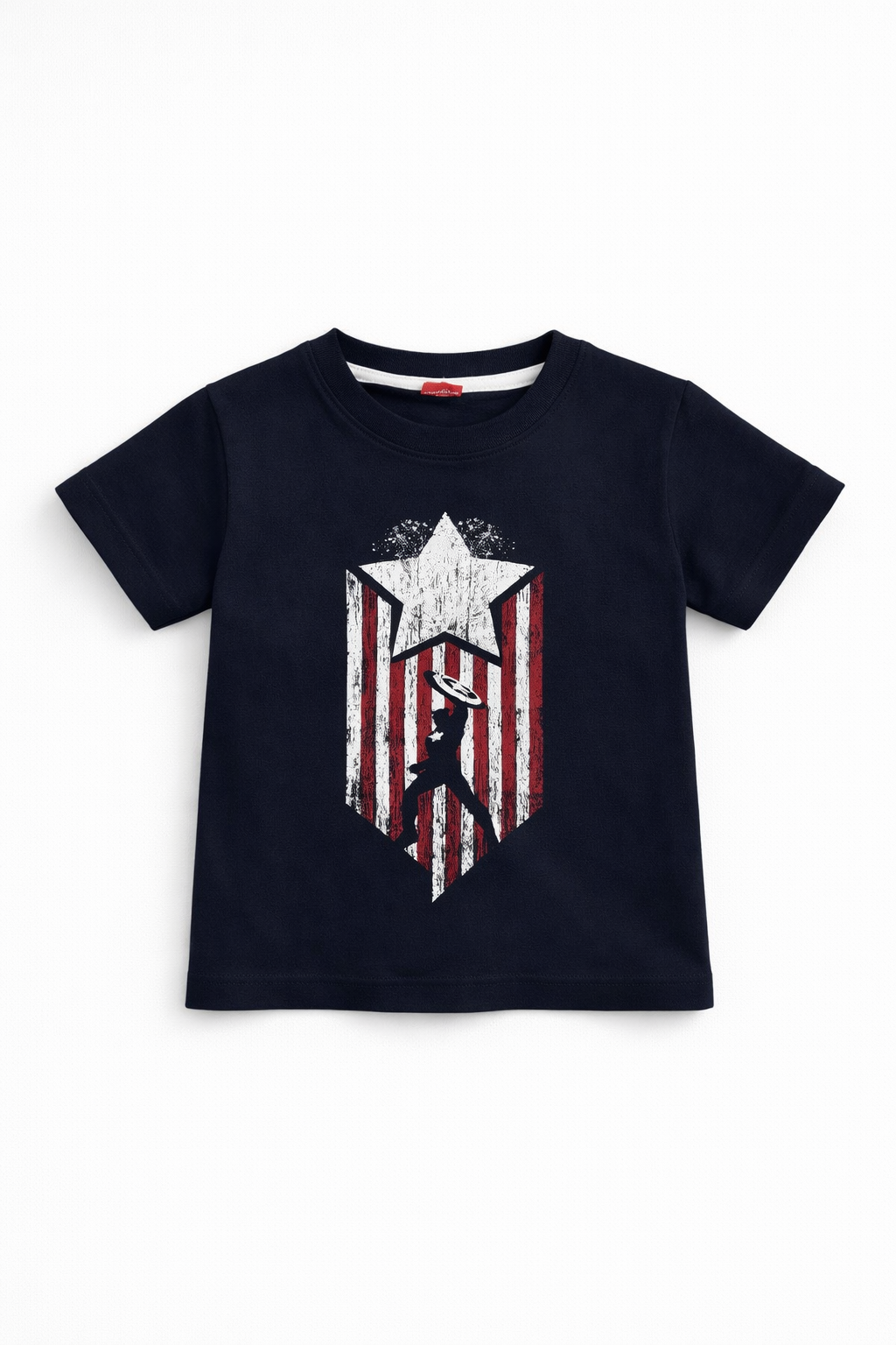 Star Shield Graphic Black T-Shirt 419