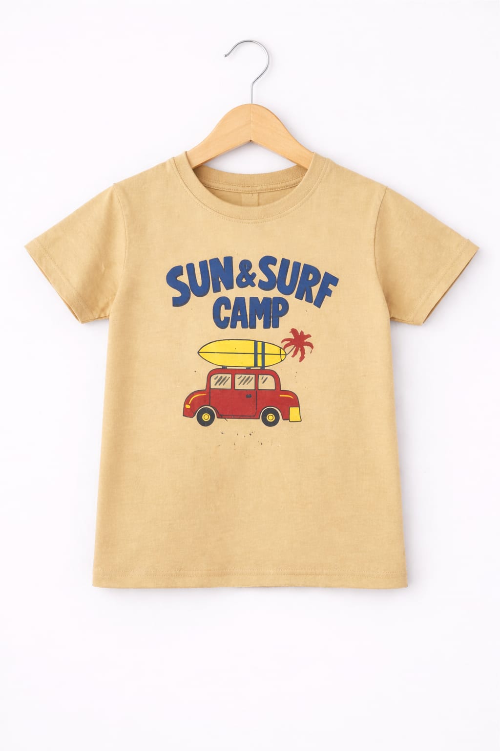 [Sun & Surf Camp ] Red Car Printed  Boys T-Shirt 227