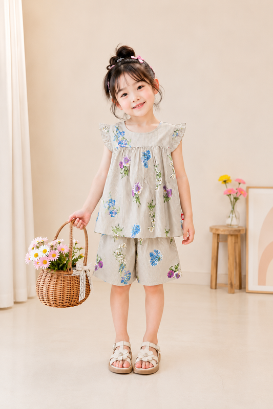 Vintage Meadow Floral Co-Ord Set 234