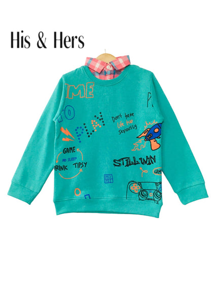 Don't Take Life Seriously Blue Double Sweatshirt Unisex (003)