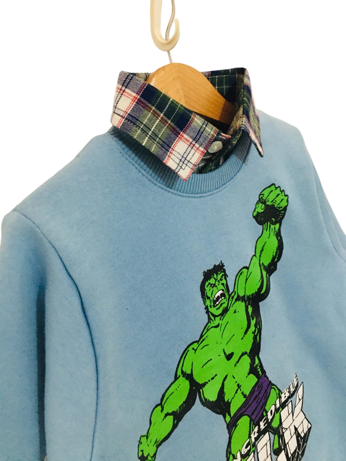 Hulk Light Blue Double Sweatshirt Boys (001)