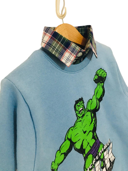 Hulk Light Blue Double Sweatshirt Boys (001)