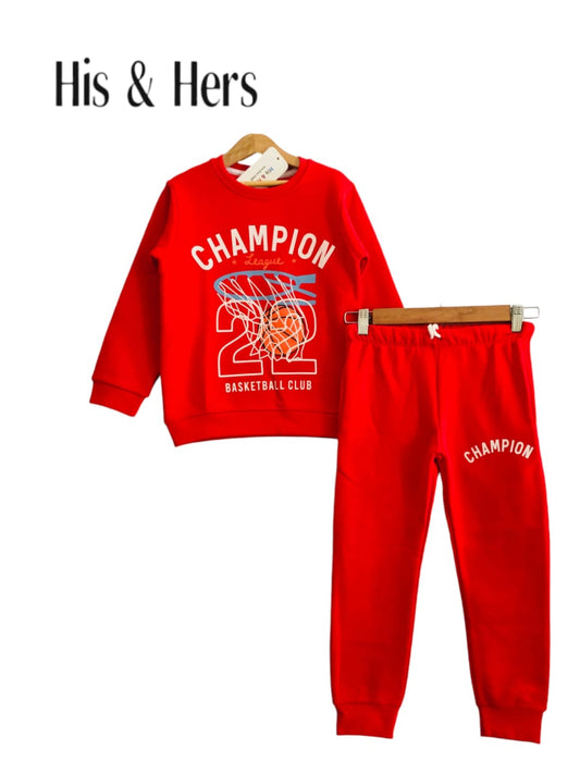 Champion Red Tracksuit Boys (004)