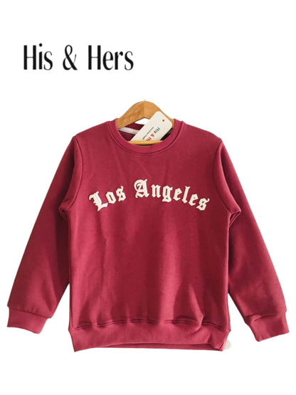 LOS ANGELES Dark Pink Sweatshirt (004) &A
