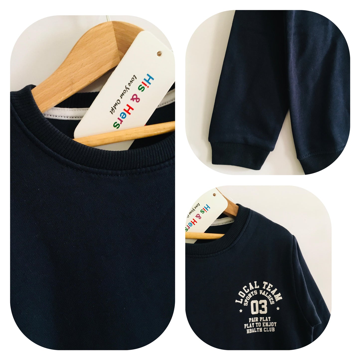 LOCAL TEAM Navy Blue Sweatshirt Boys 005A