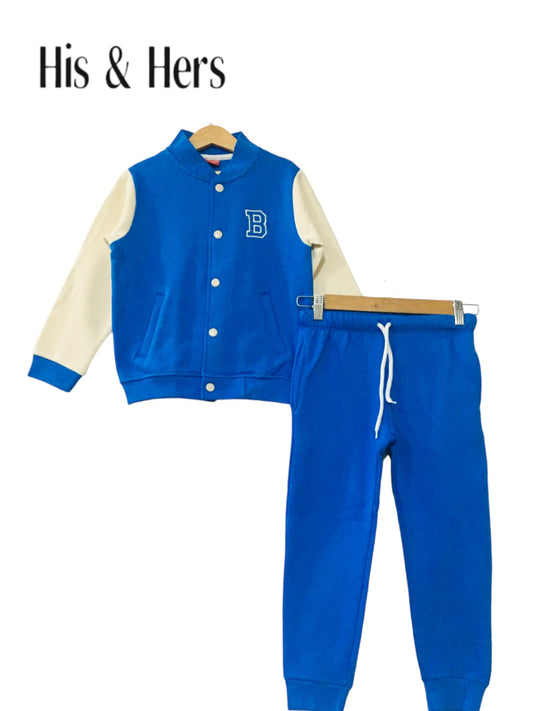 "B" Tracksuit Jacket Blue Boys 004