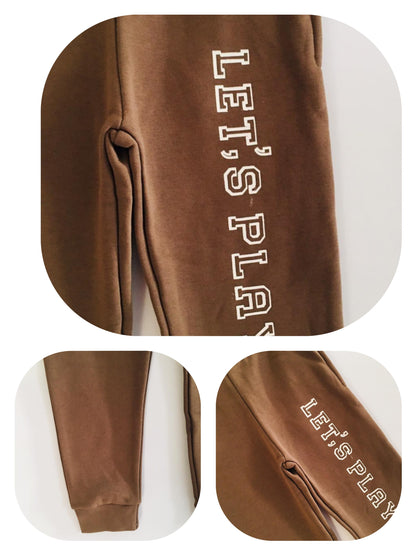 LET'S PLAY Brown Trousers Unisex （009）