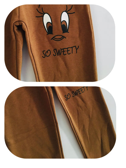 SO SWEETY Brown  Trousers Girls (008)