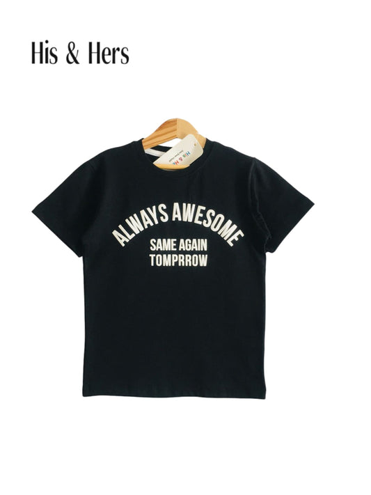 Always Awesome Black T Shirt Boys 121