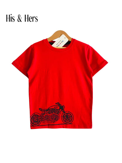 Bike Red T Shirt Boys 121