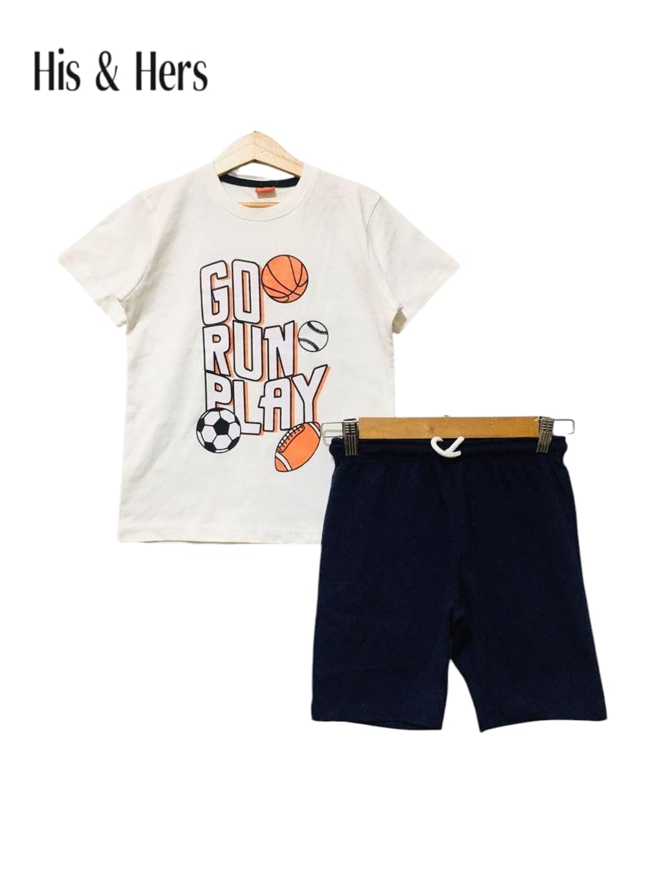 Go Run Play White Nicker Suit Boys 450