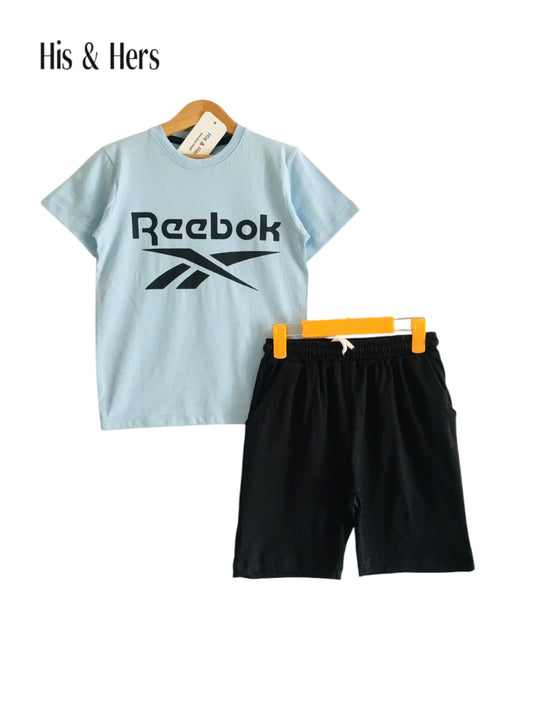 Reebok Light Blue Nicker Suit Boys 122