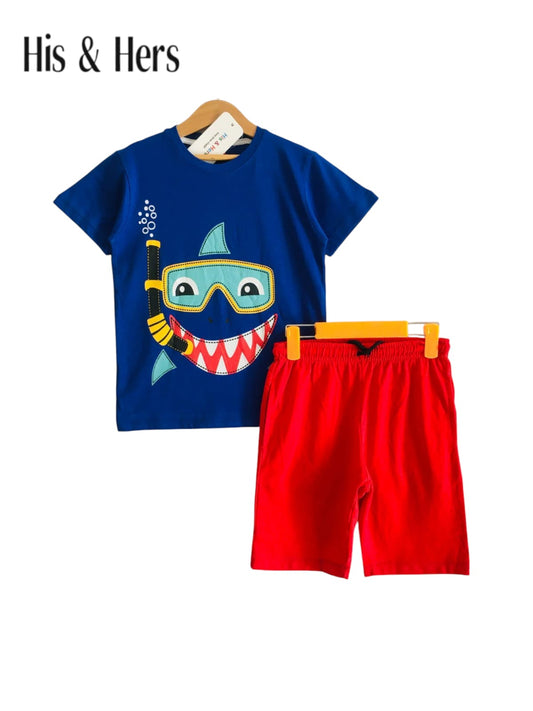 Diving Blue Nicker Suit Boys 121
