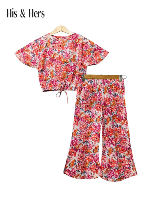 Pink And Orange Flowers White Skate Fish Girls 229