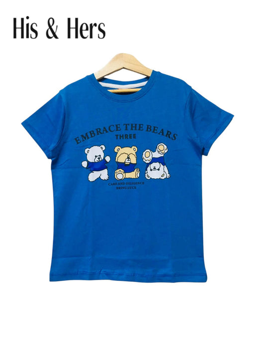 THREE BEAR BLUE T Shirt 213