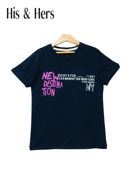 NAVY BLUE NEW YORK T Shirt boys 452