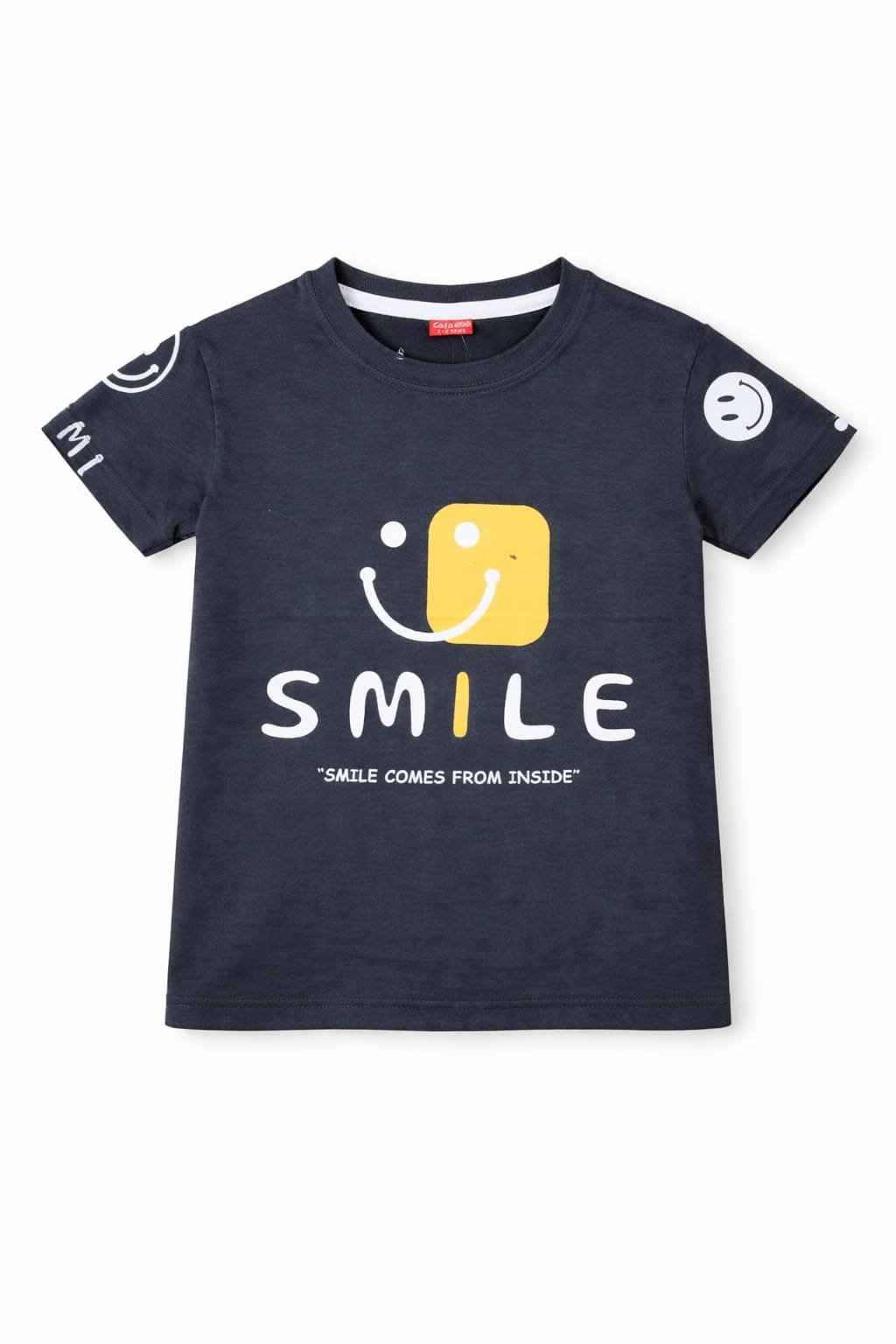 Smile Black Printed  T-shirt 249
