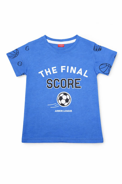 Blue Final Score Football T-shirt 249