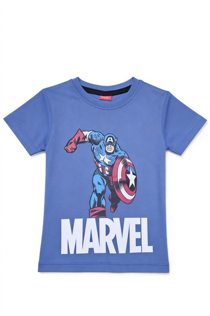 Captain America Blue Printed T-shirt  233