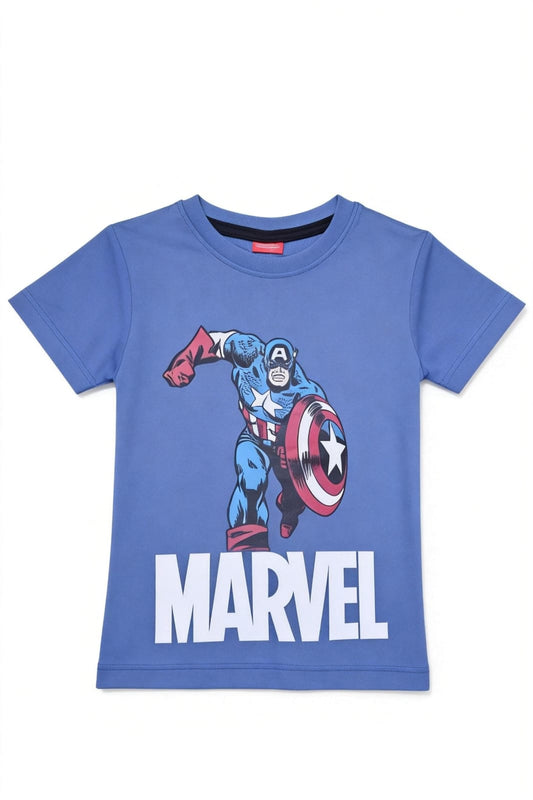 Captain America Blue Printed T-shirt  233