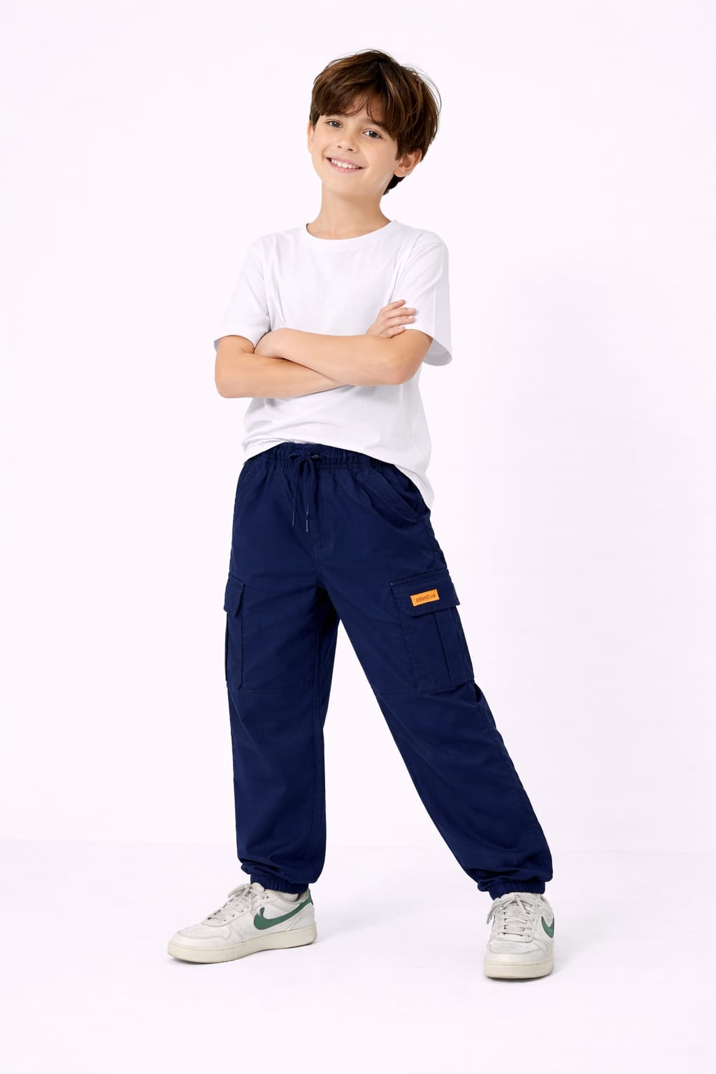 Boys' Navy Cargo Jogger Pants 127