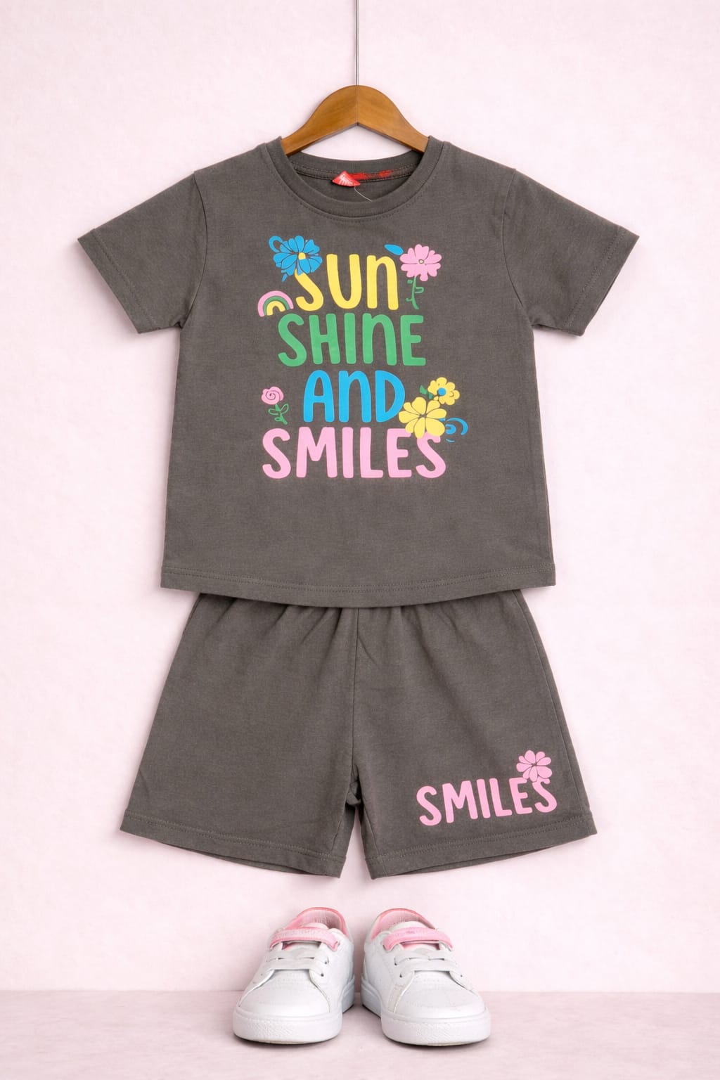 Sun Shine and Smile Printed green Nicker Suit Girls 503