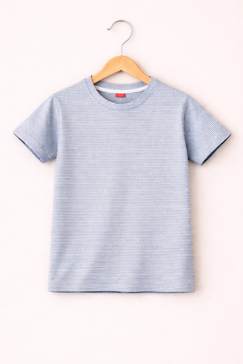 White & Grey Checked  T-Shirt Shirt Boys