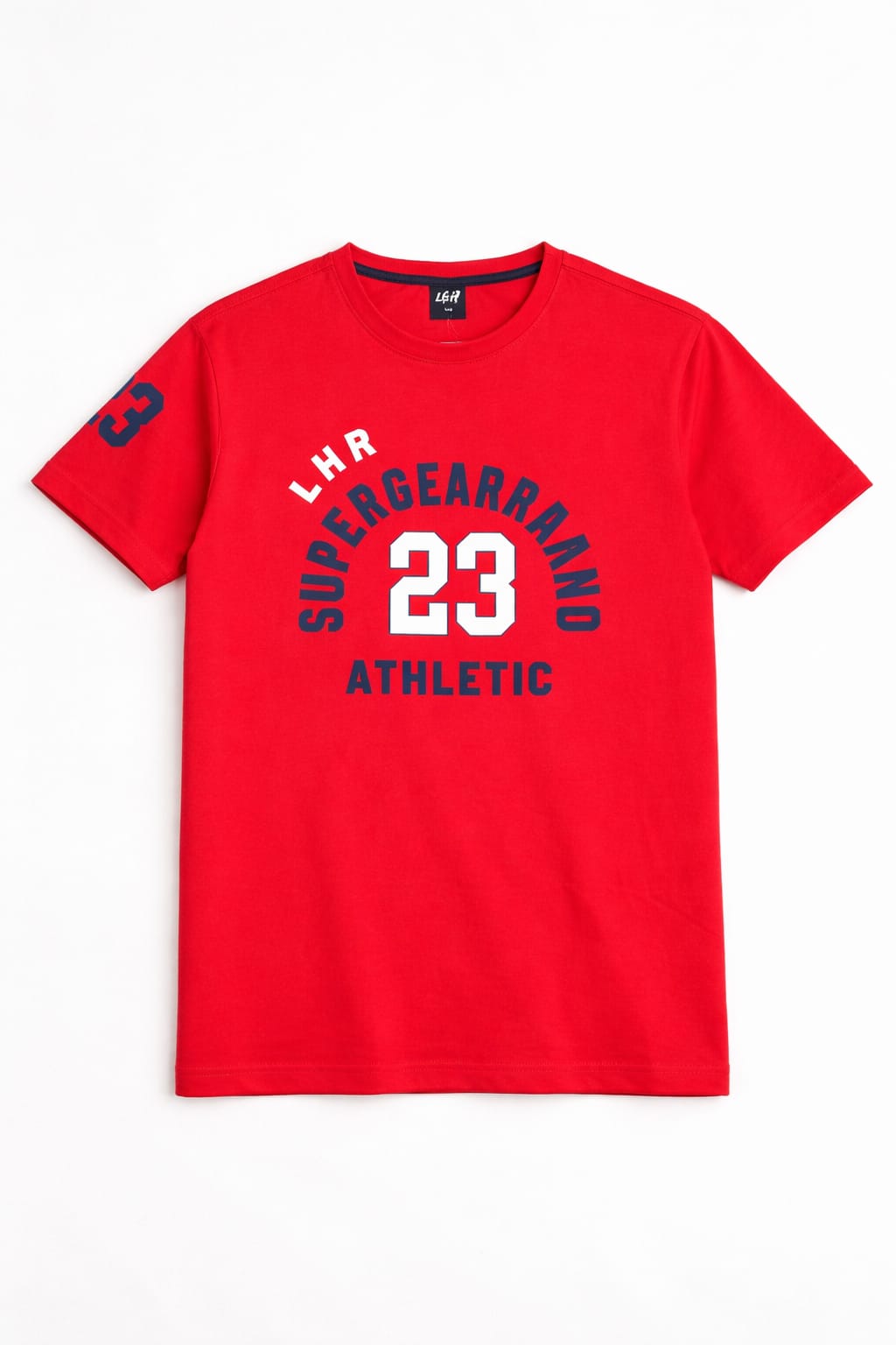 Navy [SUPERGEARRAAND] Printed Red  Men's T-Shirt 540