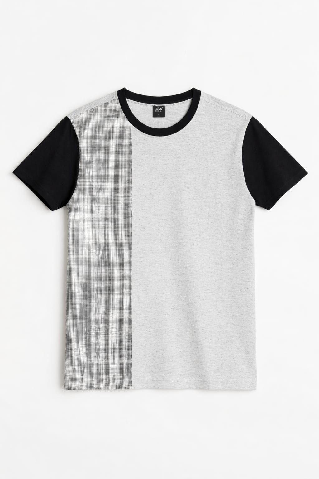 Grey & Black Men's T-Shirt 539