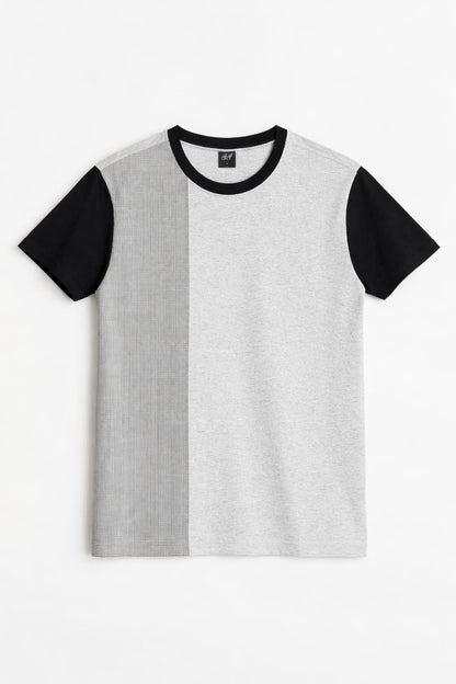 Grey & Black Men's T-Shirt 539