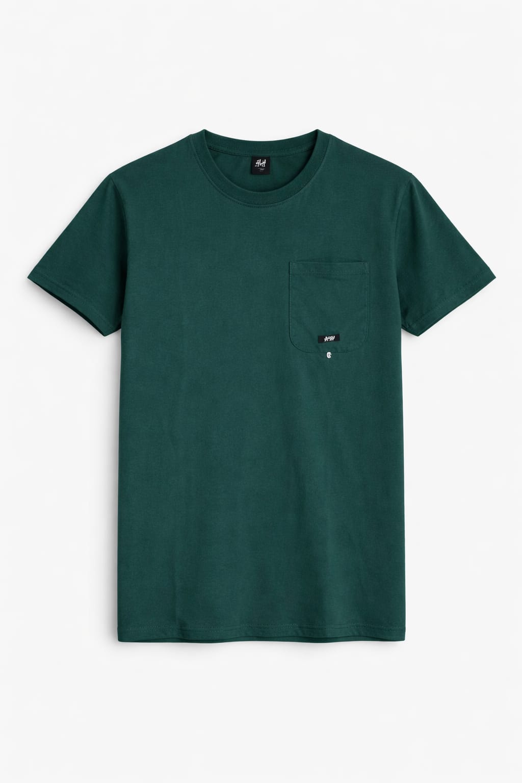 Green  With Pocket Men's T-Shirt 546